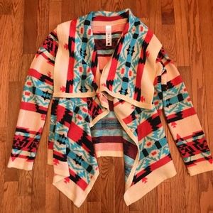 Oversized Aztec Cardigan